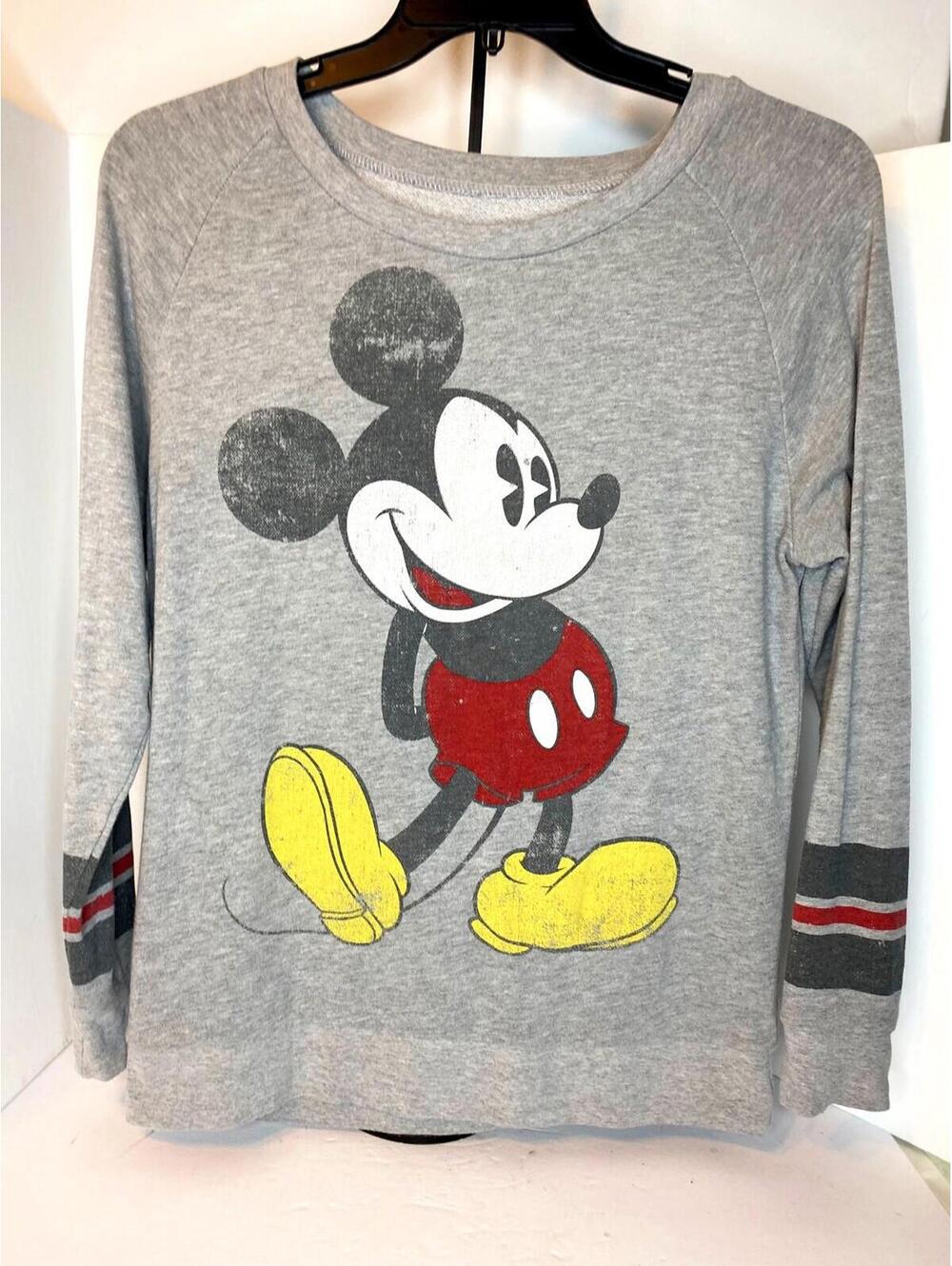 Walt Disney World Womens Sz Large Mickey Mouse Big Graphic Pullover Sweater #28